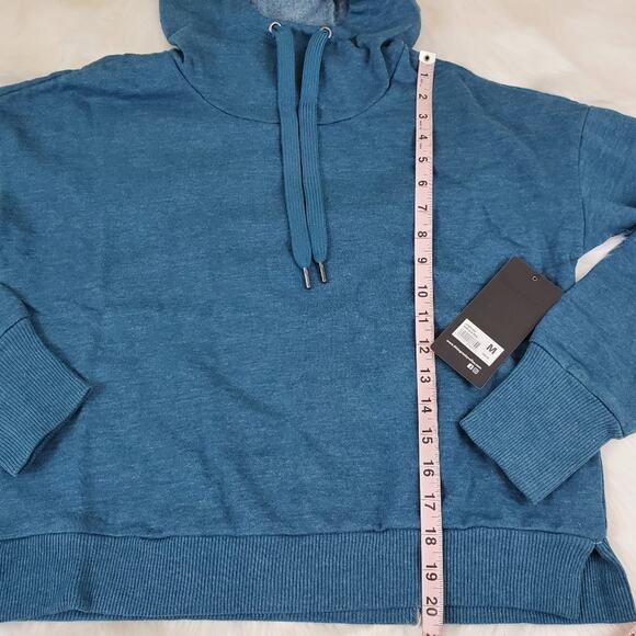 $5 SALE!!! NWT 90 Degree By Reflex Medium Vintage Blue Hoodie $68 - Picture 6 of 8